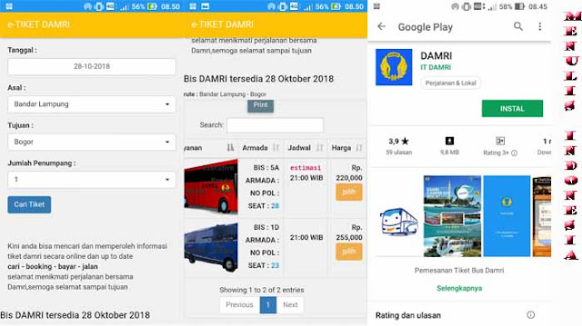 Cara Pesan Tiket Damri