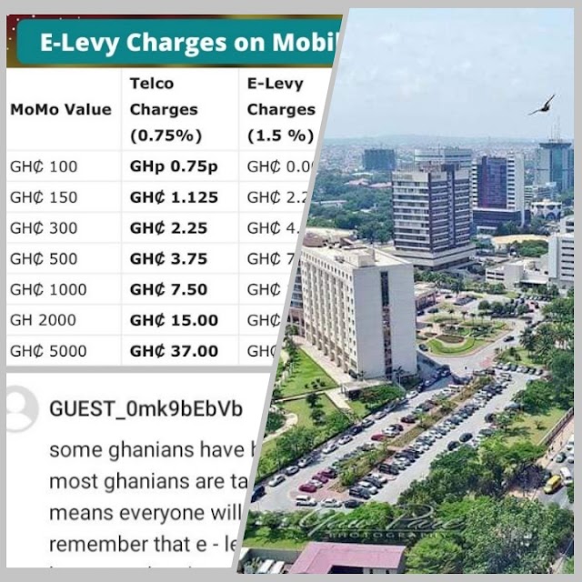 A Guest Comparing Ghana to London, Paris,  and Washington on E-levy Charges