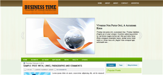 Business Time Blogger Template