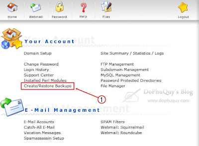 Backup data trong DirectAdmin