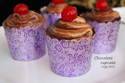 yummy chocolate cupcake eggless recipe with cocoa powder simple easy party ideas kids party sweets treat birthday muffin