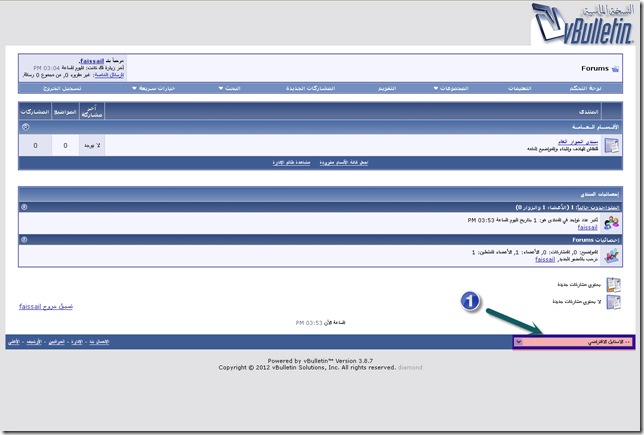 اختيار استايل المنتدى