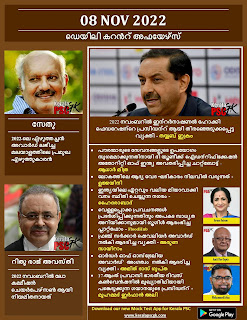 Daily Malayalam Current Affairs 08 Nov 2022