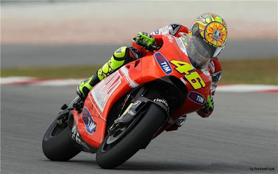 Valentino Rossi with Fiat Ducati 4