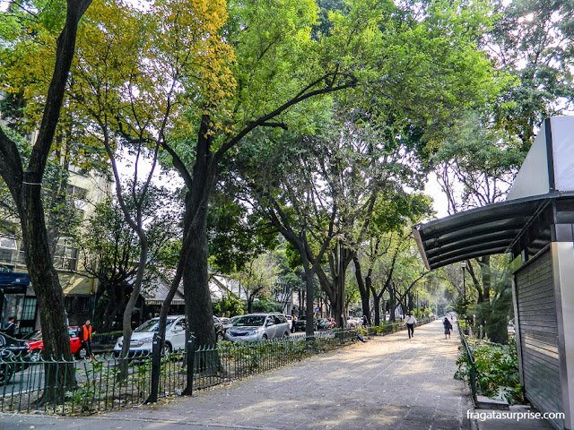 Rua do bairro de Colonia Roma, Cidade do México