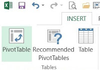 menu insert pivot table