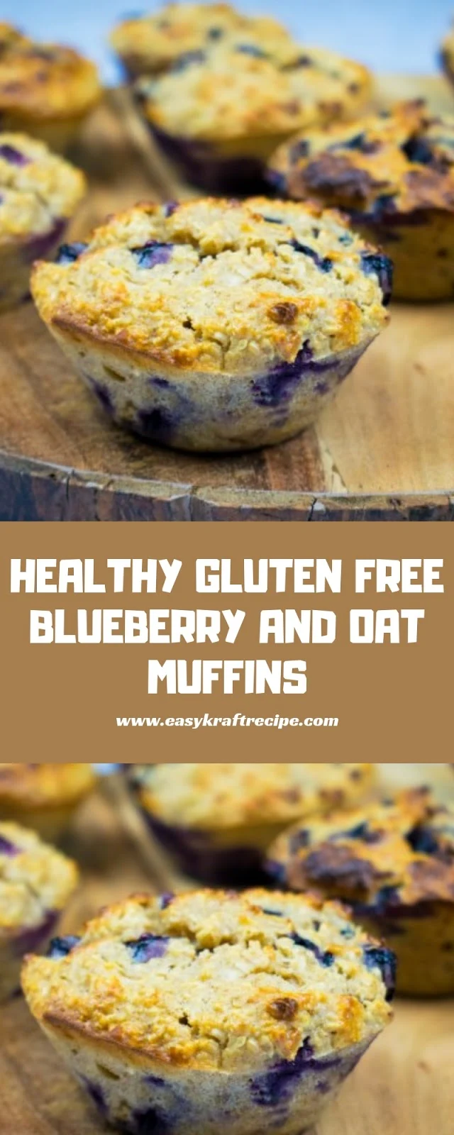 HEALTHY GLUTEN FREE BLUEBERRY AND OAT MUFFINS