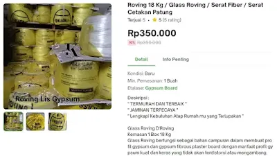 serat roving cetakan patung gypsum