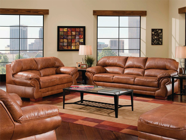 Living Rooms With Leather Furniture Decorating Ideas