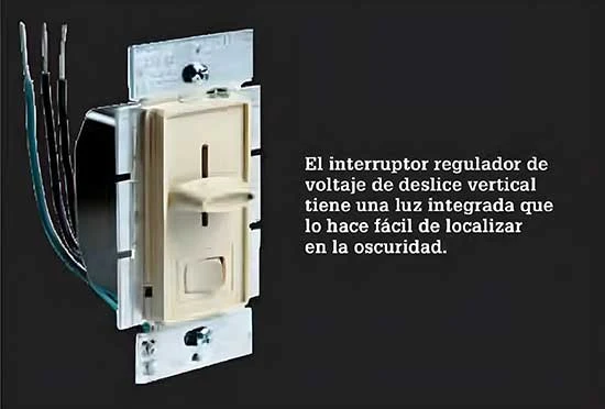 Instalaciones eléctricas residenciales - Dimmer deslizble