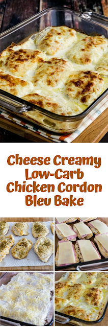 Cheese Creamy Low-Carb Chicken Cordon Bleu Bake