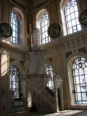 Inside the the Ortaköy Mosque