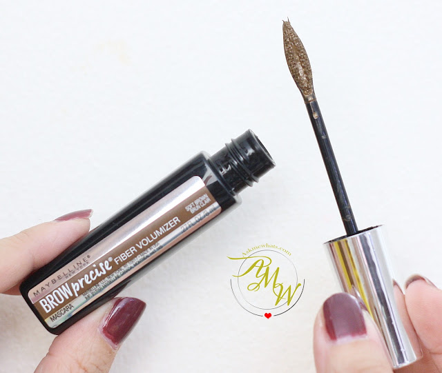 a photo of Maybelline Brow PRecise FIber Volumizer Mascara in Soft Brown Review