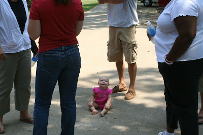 baby looking up