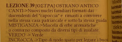 Ostra,dialetto ostrano antico, lez 39