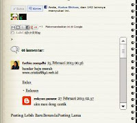 kotak scroll pada kotak komentar blog