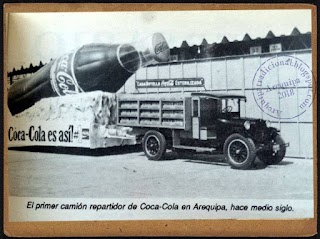 Primer Camión repartidor de Coca Cola en Arequipa