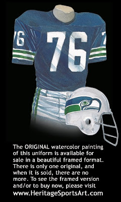 Seattle Seahawks 1976 uniform