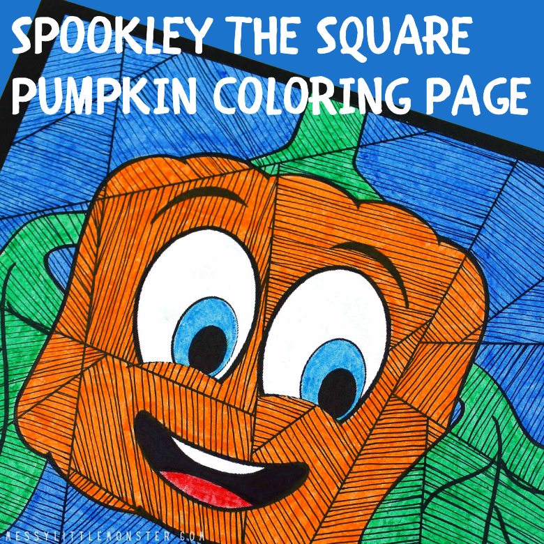 Spookley the square pumpkin coloring page