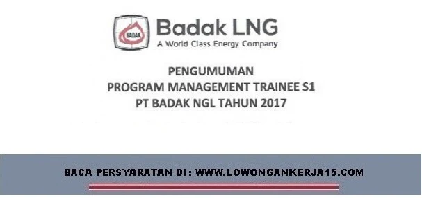 Lowongan kerja Badak NGL