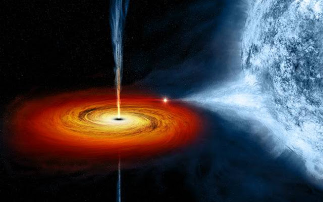 black hole event horizon photo