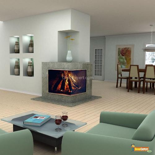 modern living rooms with fireplaces on Modern Design Living Room With Fireplace