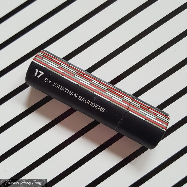 17 Jonathan Saunders limited edition lipstick in black card packaging with graphic print