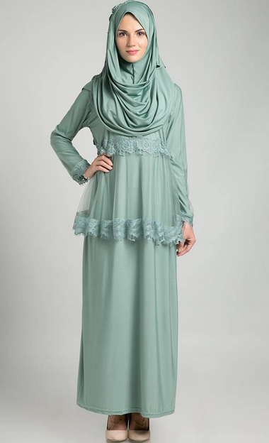 20+ Gambar Model Baju Jubah Muslimah Terbaru dan Terkini