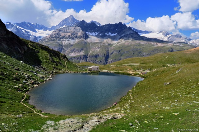 Schwarzsee, the black lake with the chapel, “Maria zum Schnee”.