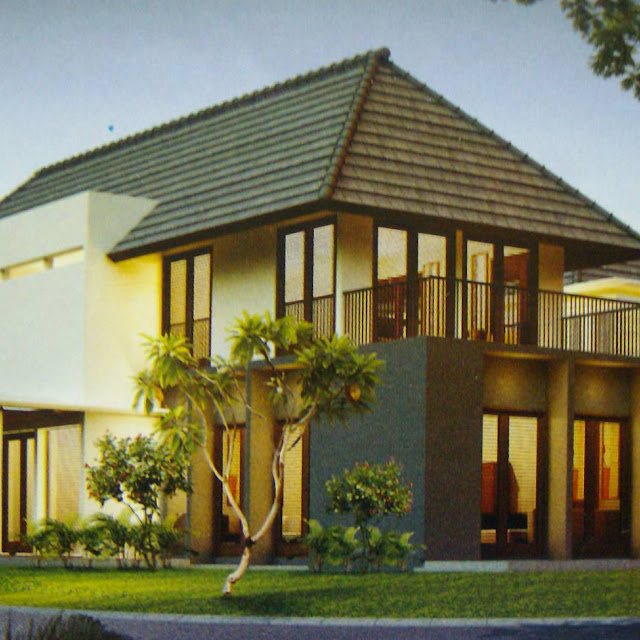 Desain Gambar model taman depan rumah 2016