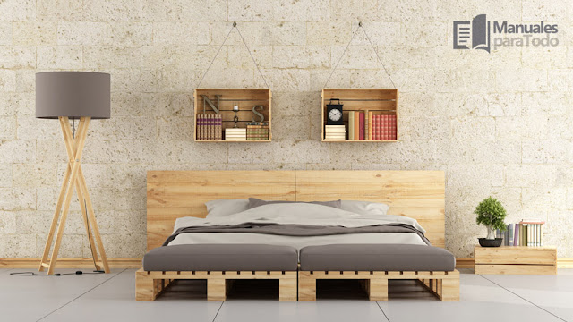 cama con pallets reciclados