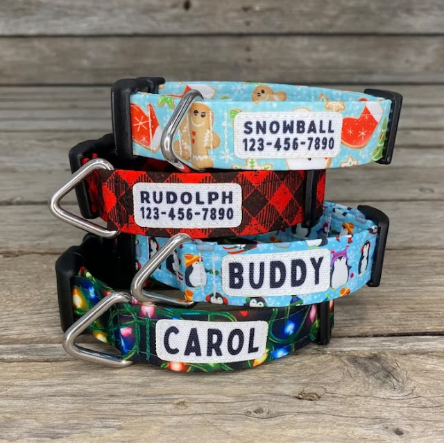 Etsy Holiday Gift Guide: Dog collars that are made in Canada Goober dog collars