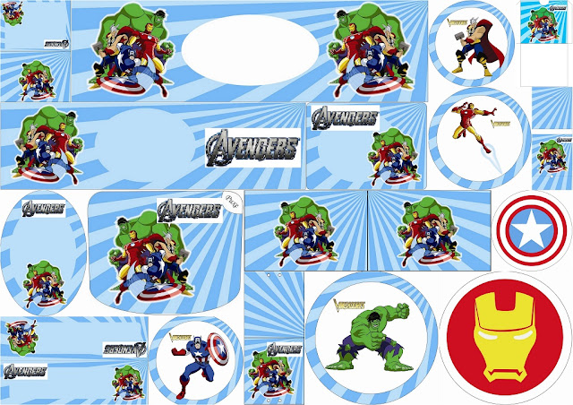 Free Printable Candy Bar Labels of the Avengers.