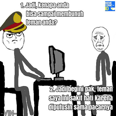 Komik 'Polisi Frustasi Interogasi Pembunuh' Ini Lucunya Kebangetan