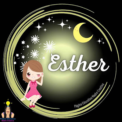 Solapín Nombre Esther para imprimir descargar gratis