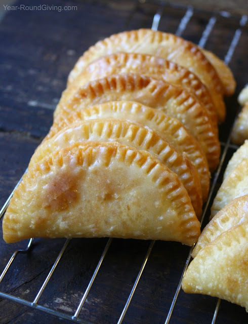 Bavarian Cream Fry Pies with a Buttery Sugar Glaze that melts in your mouth! 