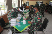   Prajurit Yonbekang 2/Divif 2 Kostrad Lakukan Rapid Test di Malang