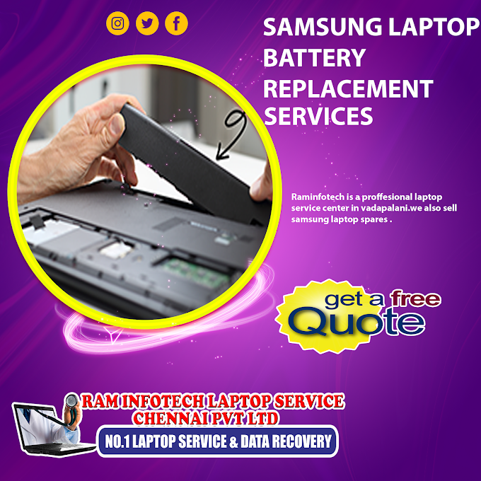 Samsung Laptop: Battery Replacement Services in omr 