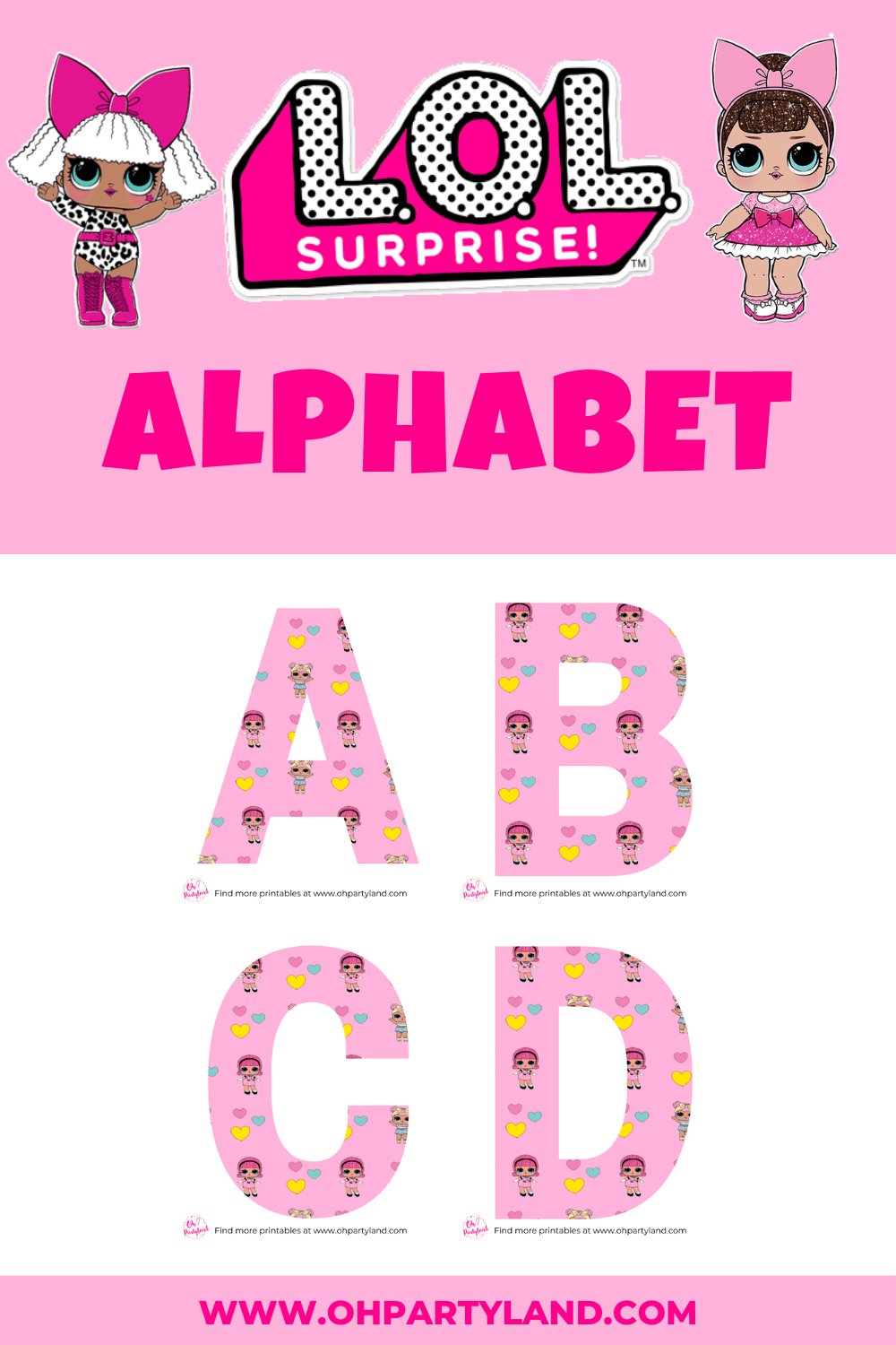 lol surprise alphabet letters oh partyland