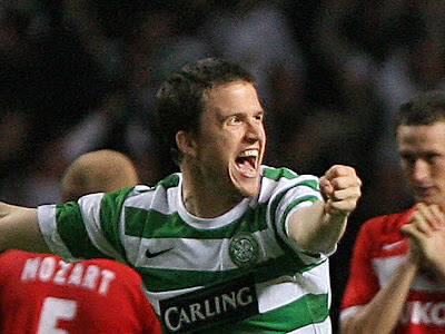 Gary Caldwell celebrates