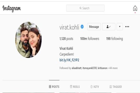 Viral Kohli crosses 100 million followers on Instagram - Where does he stand with his follower counts?