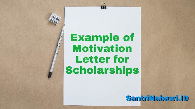 Example of Motivation Letter for Australia Awards Scholarships (AAS)