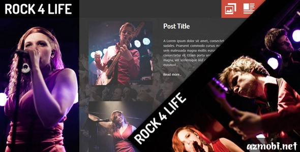 Rock4Life- Responsive Template for Bands/Musicians