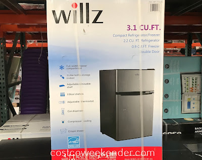 Willz 3.1 cubic ft Compact Refrigerator/Freezer (WLR31TS1E): great to have in any man cave or garage