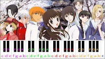 For Fruits Basket (Ritsuko Okazaki) Piano / Keyboard Easy Letter Notes for Beginners