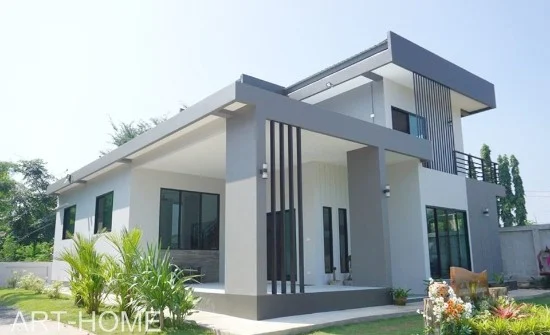 23 desain rumah modern 3 kamar tidur 2 lantai