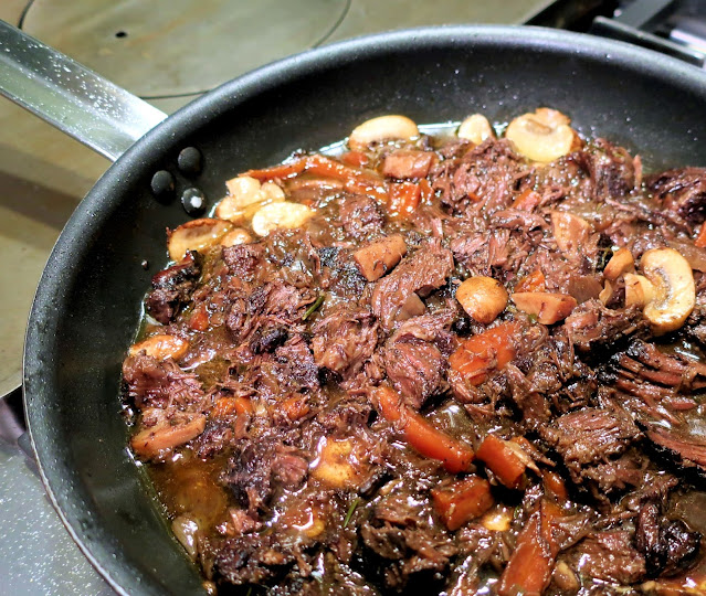 joues de boeuf, ragù