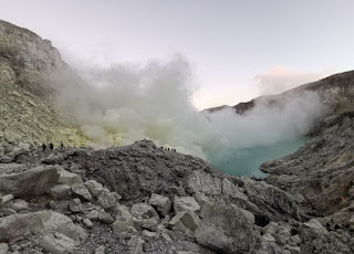 Gunung Ijen, Monte Ijen o Kawah Ijen, Isla de Java, Indonesia.