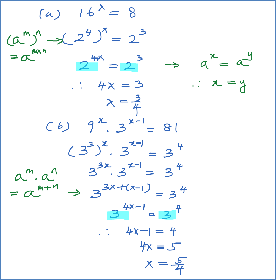 5.3 Persamaan yang Melibatkan Indeks - Matematik Tambahan SPM