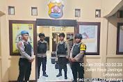 Perketat Penjagaan Mako, Anggota Polsek Curugbitung Polres Lebak Laksanakan Sispam Mako Malam Hari